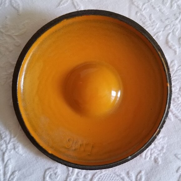 Le Creuset Fondue Pot Enamel Cast Iron With Base Vintage - Picture 9 of 9